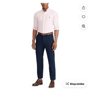 NWT Polo Ralph Lauren Men’s Classic Fit Flat Front NAVY Chinos 38X30